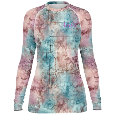 Chokefish™ Long Sleeve Rashguard Acid-Wash Woman's Shirt-003